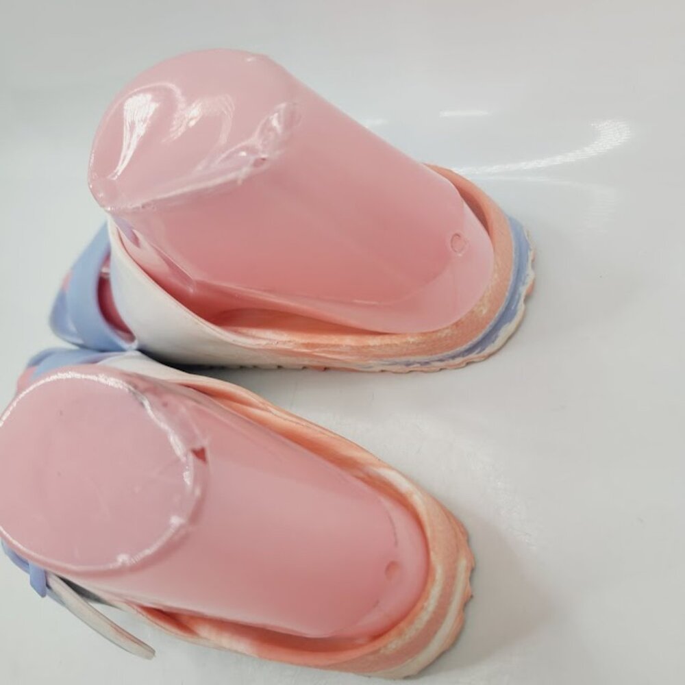 Birkenstock Women's Skyblue Coral Arizona Dual Strap Slide‎ Sandal Size 5 - Picture 4 of 7